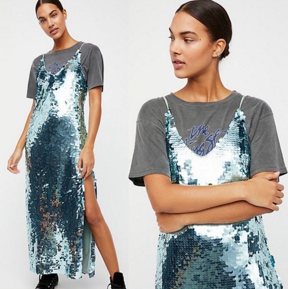 Free People Dresses & Skirts - ⭐SALE⭐MAY HOST PICK⭐NWT FREE PEOPLE Sequin Gown, M